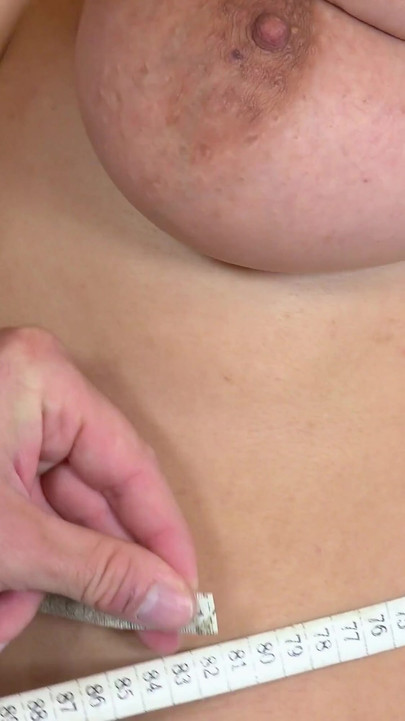 Emotional moment from "Brunette MILF Winnie Helenka gets her hairy pussy examined"