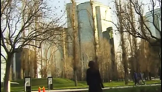 Two Lucky Guys Get to Watch as a Blonde and Brunette Eat Each Others' Pussies