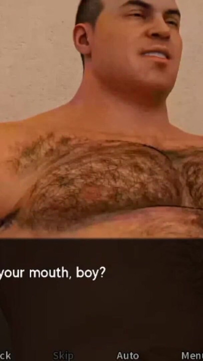 Mature dad in his bulky underwear attracts attention fast. | Clip 1