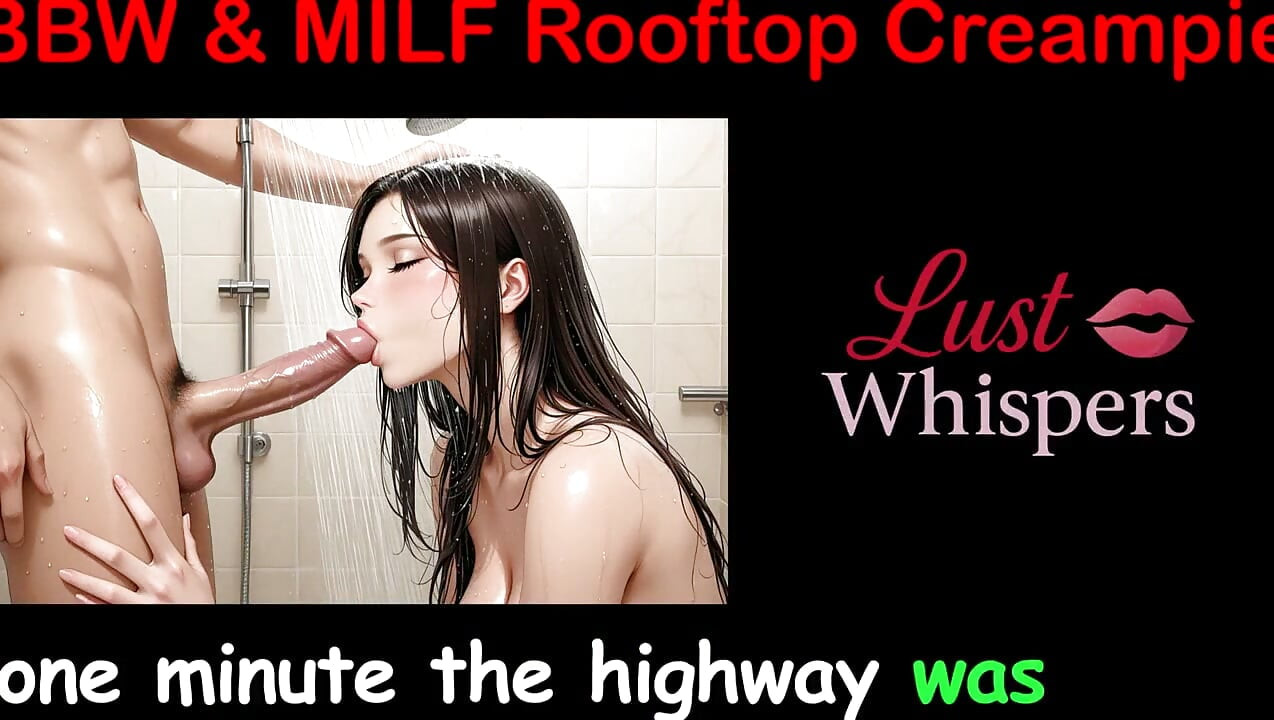 BBW & MILF Rooftop Creampies - English Sex Story