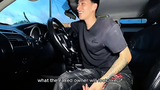 Married Colombian Girl Ran Out of Money to Pay for Car Wash... and Ended Up Paying Differently