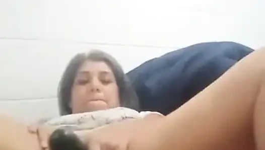 Fucking my pussy with my cucumber