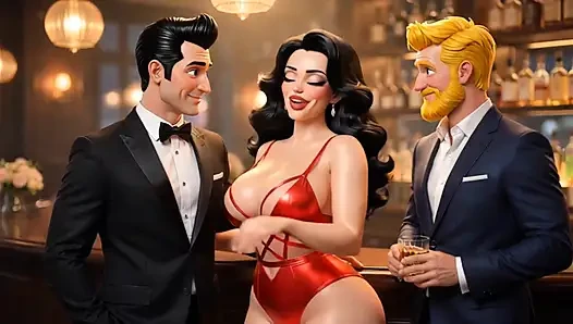 From Chubby & Ignored to Curvy Cock Tease-Ep5  A wife meets strangers at a nightclub and ignores husband.