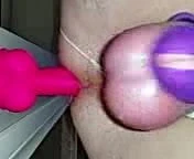 Sissy cuck Impaling while in chastity