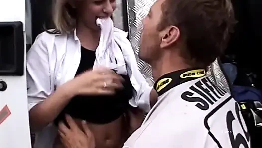 A day at the motocross turns into a good fuck