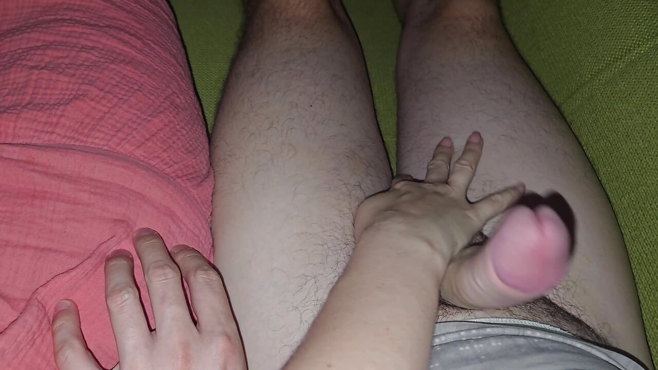 My Horny Wife Plays with My Big Dick and Gives Me a Hot Blowjob