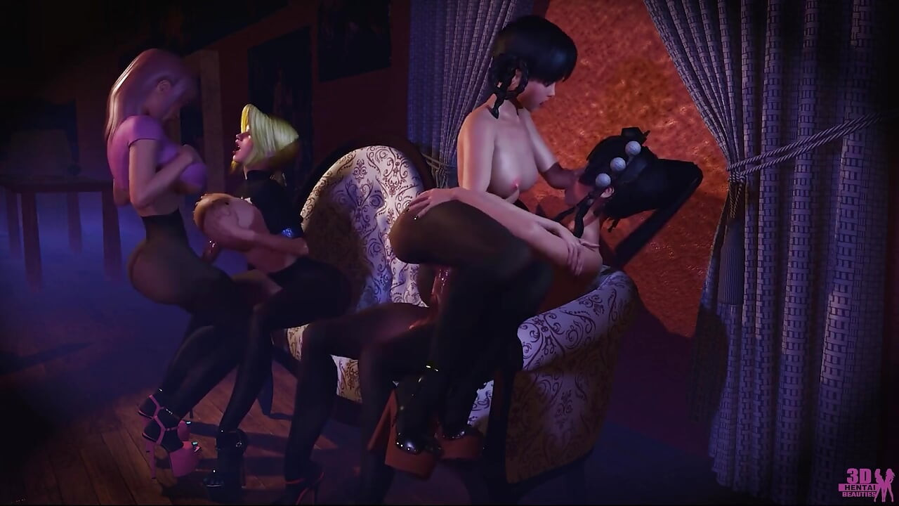 Pantyhose Galore - Female X Futa Orgy