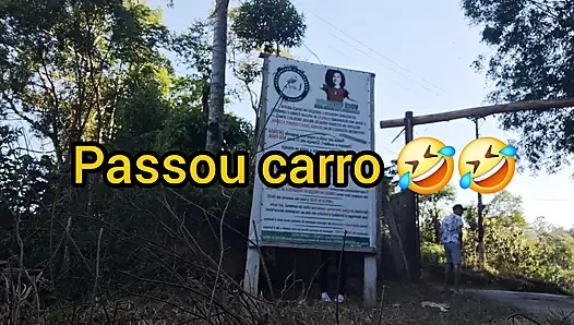 APP Driver Woman Stopped Outdoor Car To With Passenger!