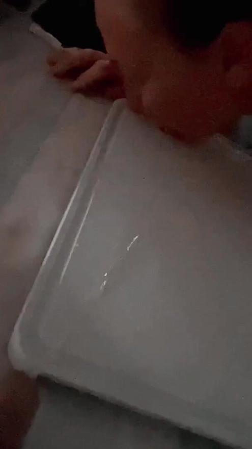 Piss queen drinks his urine Off kitchen counter | Clip 1