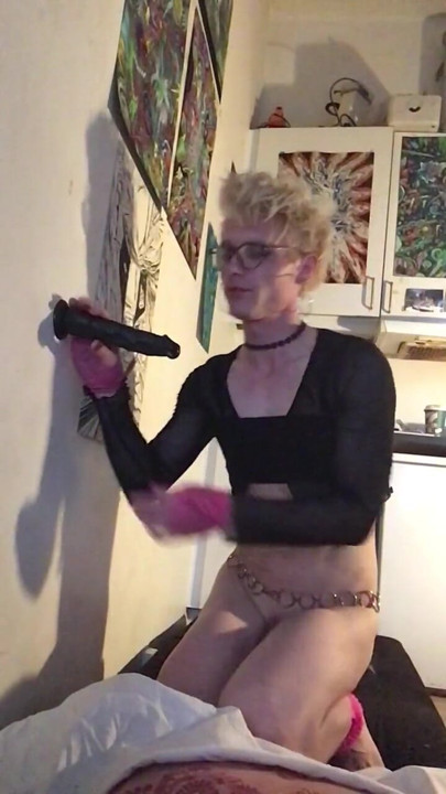 Sissy whore Jes love exposure! | Clip 1