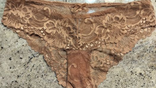 Not my step aunts lace dirty panties