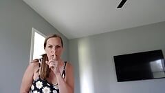 Sexy MILF with Natural Dd's in Your Face