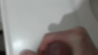 Jerking and cum in the bathroom - 01