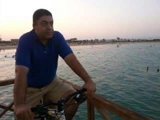 Ja z moim rowerem na plaży