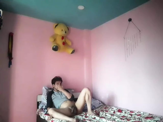 Hot brother  masturbating