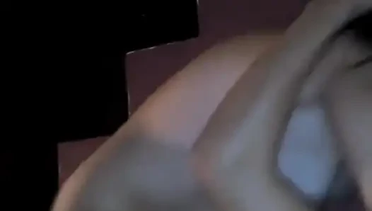Intense nighttime penis riding