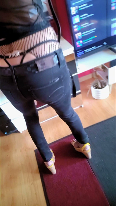 🟨Yellow wedge heels, G-STAR low-rise black jeans, corset. ²⁰²⁶ VaneSsaBiTcHx PariSChienneTrvprod⁹¹