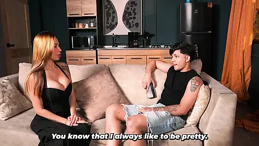 Step-mom with big tits knows how to keep her stepson happy