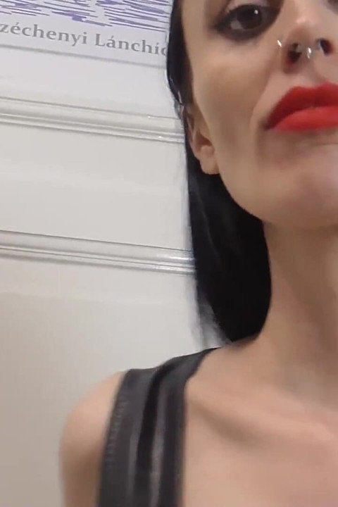 A Dark Gothic Giantess Spits Down on You!