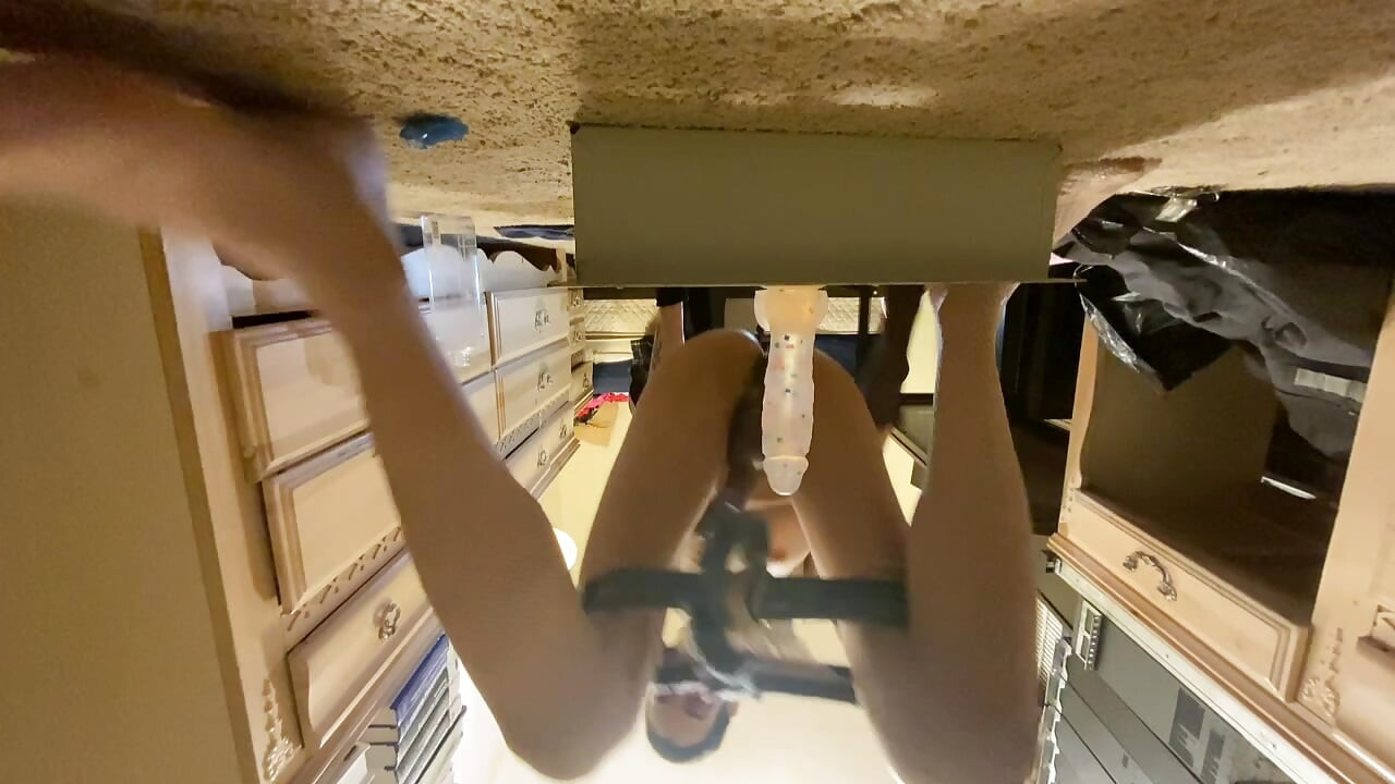 Rough and nasty sissy crossdresser booty hole buttfuck