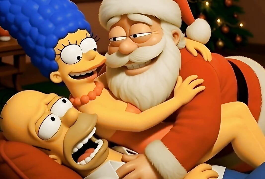 Santa's Secret Visit to Marge: Christmas Butt