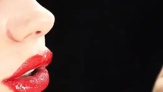Sigara içme derlemesi ve ruj ve dudak fetişi!