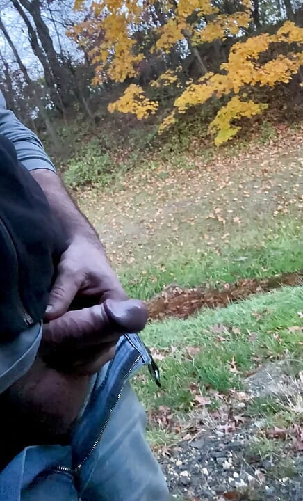 Long roadside piss and jerk