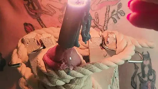 Goode Girl Flogging Balls by Candle Light Pt2
