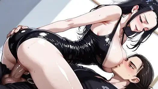 Eren (AOT) x Robin (OP)