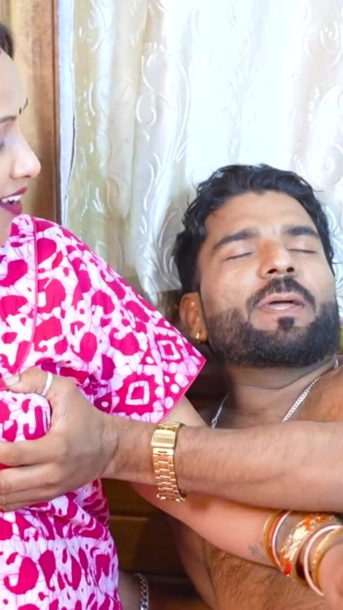 Indian Desi Bhabhi helped man in making his penis erect | Clip 1