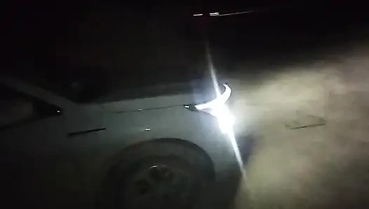 Секс на трассе: заехали в карман переночевать.