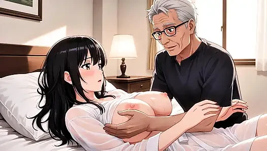 AI hentai opa vollbusiger teenager im tatami Room - massage mit dicken möpsen
