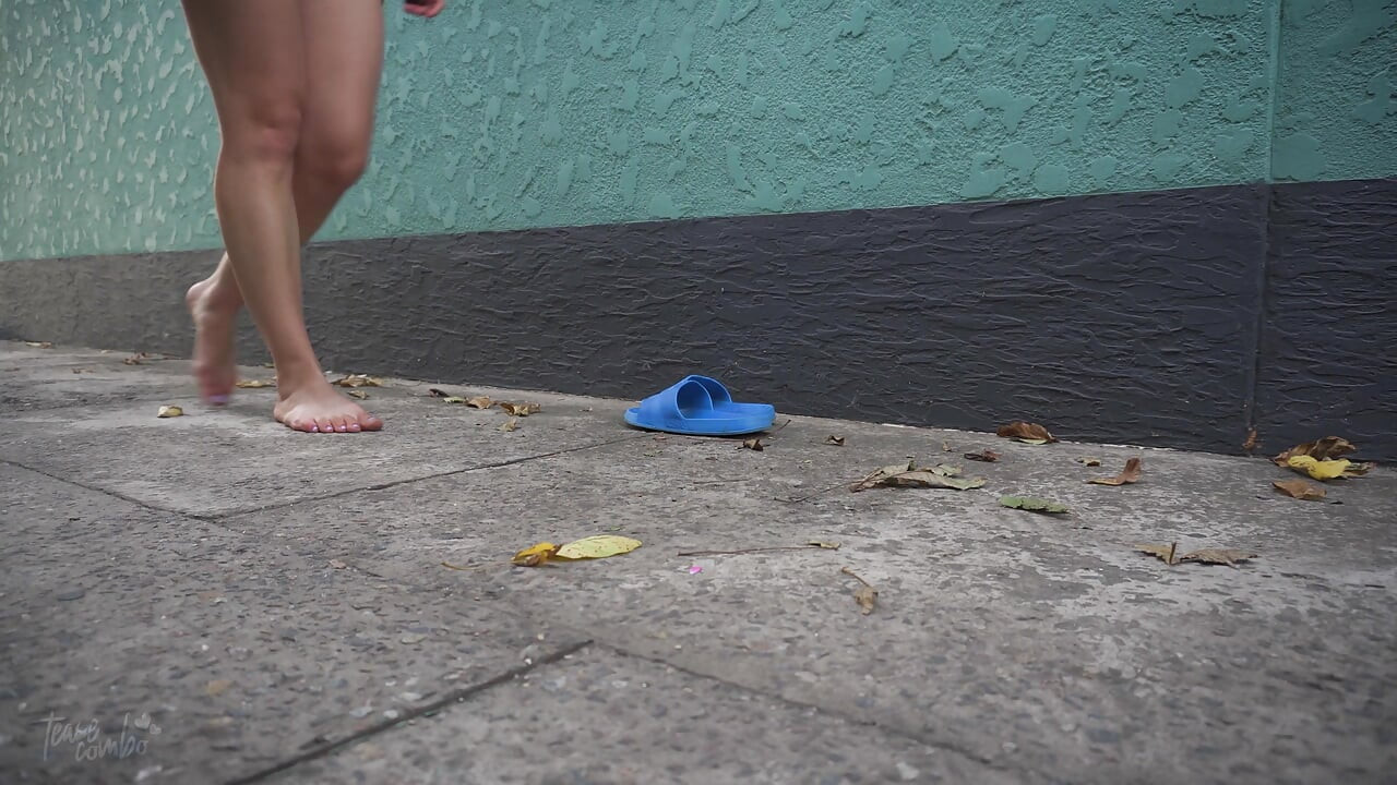 Walking Barefoot On Concrete Dirty Soles Fetish