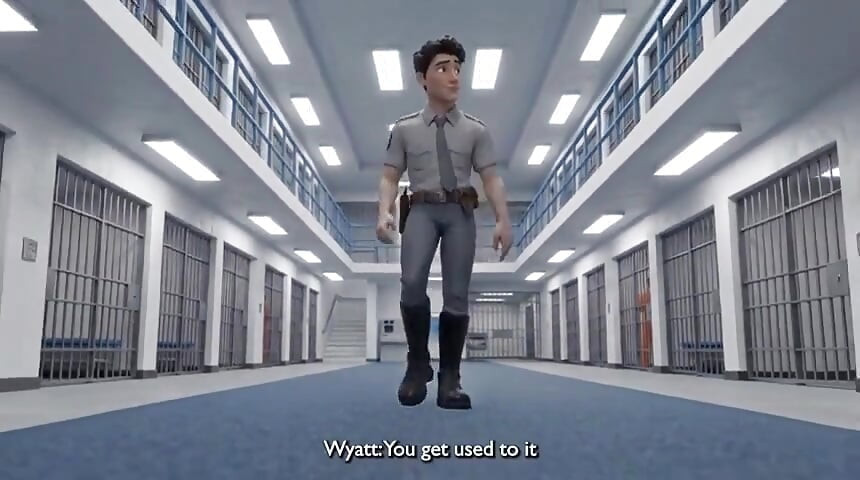 Twink Gets to Strip and Whorship Feet in Prison