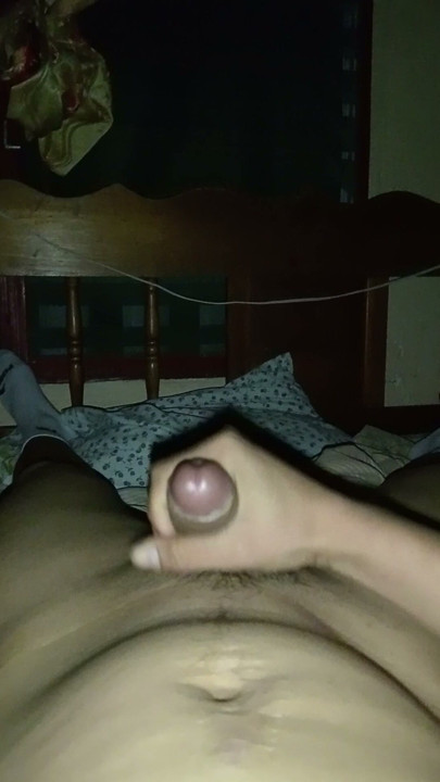 Jerking off alone