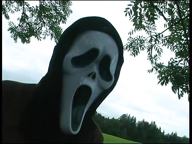 Horny outdoor fucked by the mask man