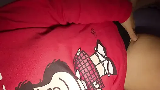 Amateur wife gets a huge creampie in her fat pussy. Pussy dripping with semen