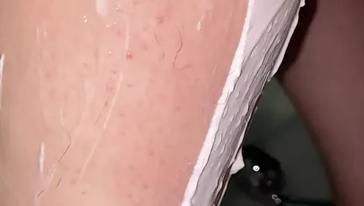 Hairy Legs Shaving Close up