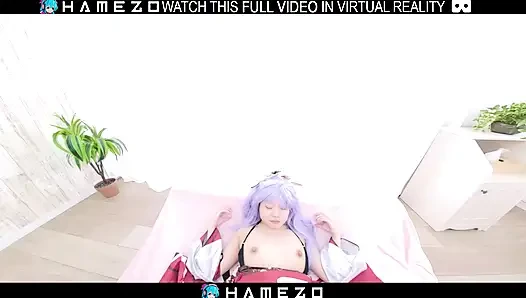 Сексуальная японская девушка Cocona Himekawa ублажает своего бойфренда, в VR.