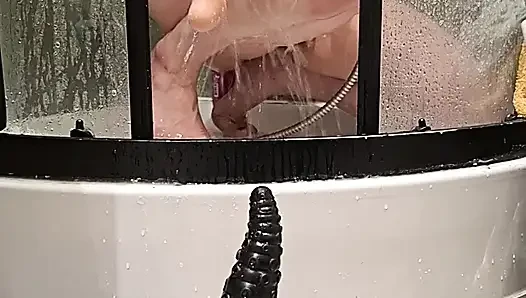 washes her toys and her body