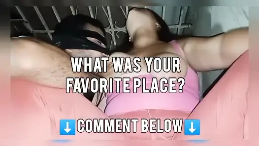 My husband is addicted to sucking my big natural tits, that's why he always eats my nipples anywhere
