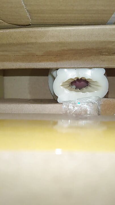 Cum inside homemade silicone pussy 2
