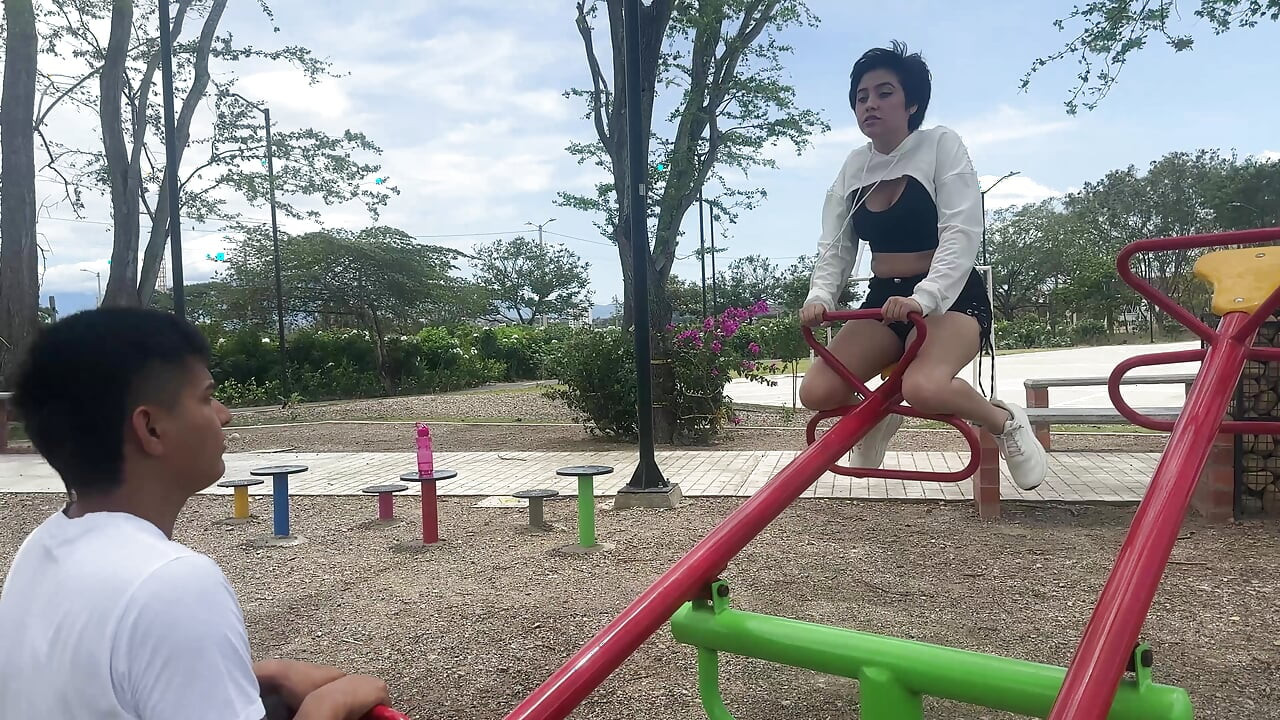 I Find a Guy in the Park and I Ask Him to Play with Me as an Ex-girlfriend to Take Him Home and Give Him the Best Fuck