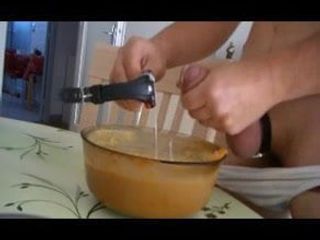 Făcând plăcintă cu cremă