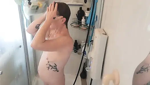Hand shower orgasm