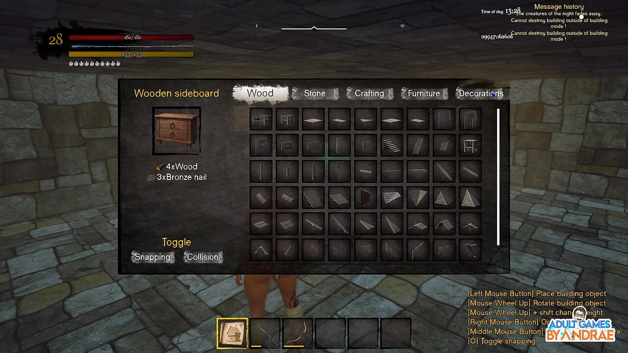 EP7: Building the Stone House Kitchen, Bed & Bath in Wicked Island (Gameplay)