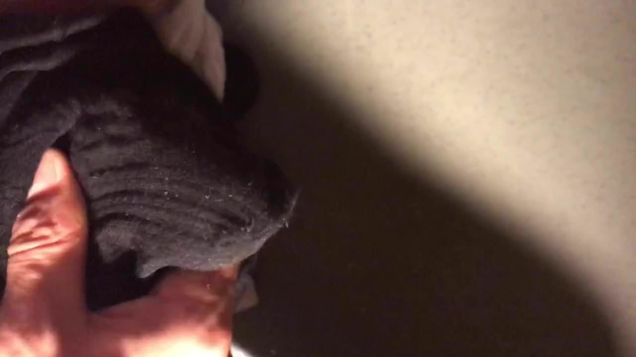 Smelly pantyhose cum