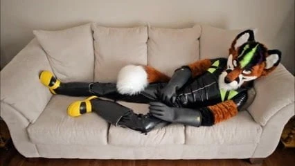 rubber fox wanking