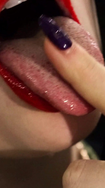 Lipstick & jewelry & nails fetish