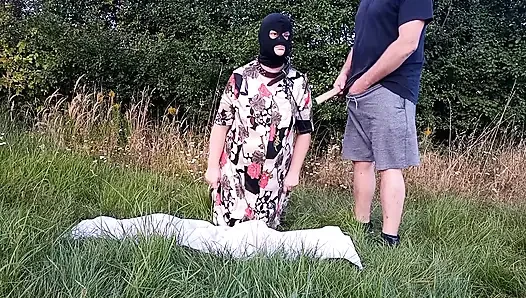 0053 Submissive Female Training Outdoors